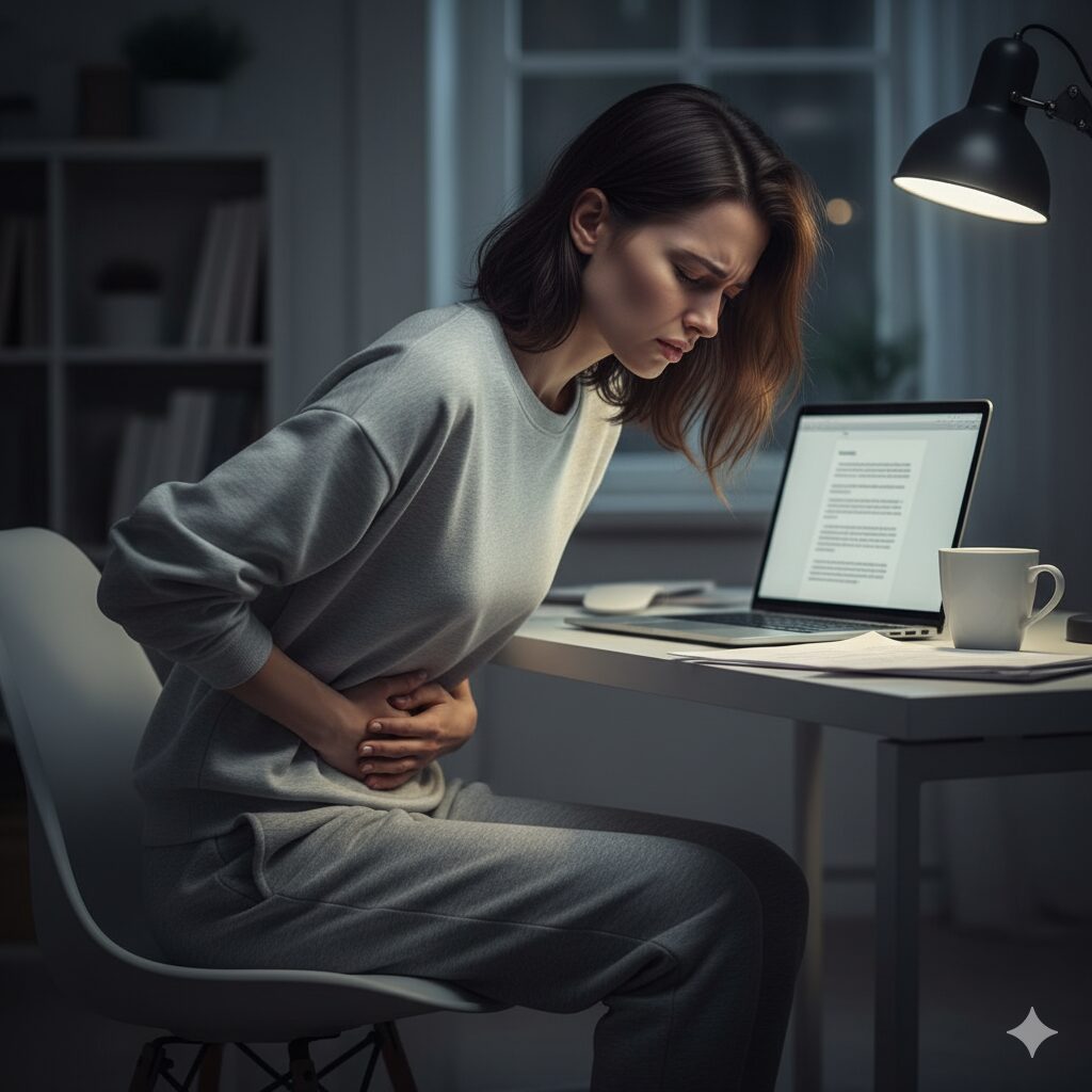過敏性腸症候群の女性